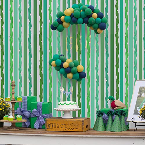 Crepe Paper Streamers St.patrick's Day Party Streamer 8 Rolls Green Party Streamer For Various Birthday Wedding Festival Party Decorations #TOP4