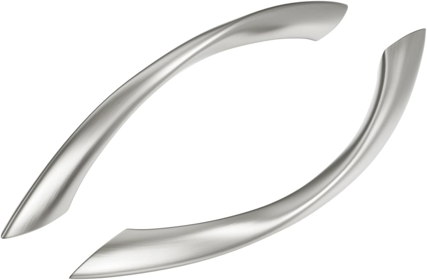 10 Pack 5" Brushed Nickel Cabinet Pulls 3 Inch Cabinet Handles Satin Nickel Drawer Pulls Kitchen Cabinet Handles, 128mm Hole Center, Zinc Alloy