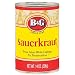 B&G Sauerkraut, 14.4 Ounce Can