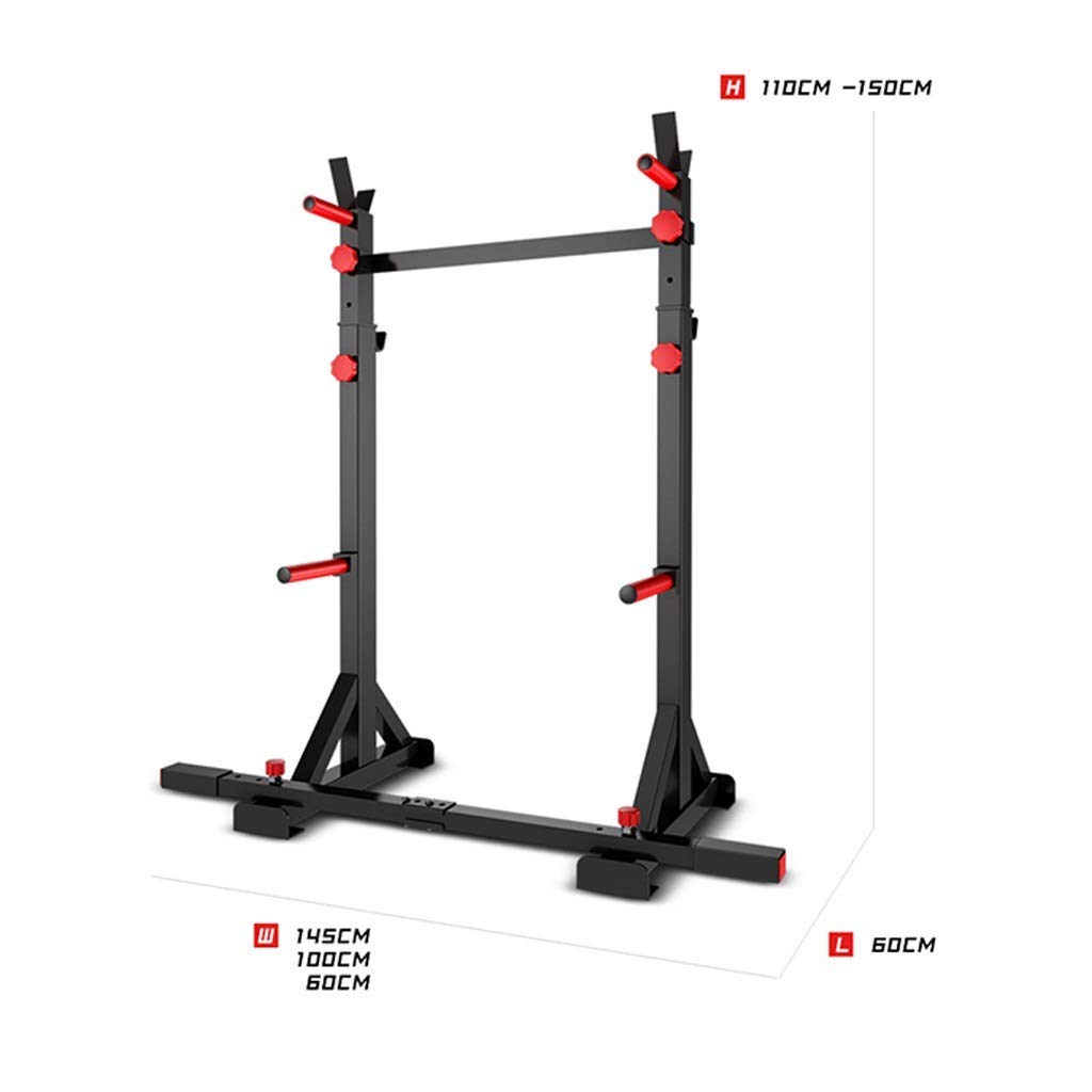 Amazon | スクワットラック スポーツ＆フィットネス バーベル