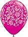 Produktbild Pioneer Balloon Company 37505 037505 Damask Print - Wild Berry W/Pink Ink, 11",