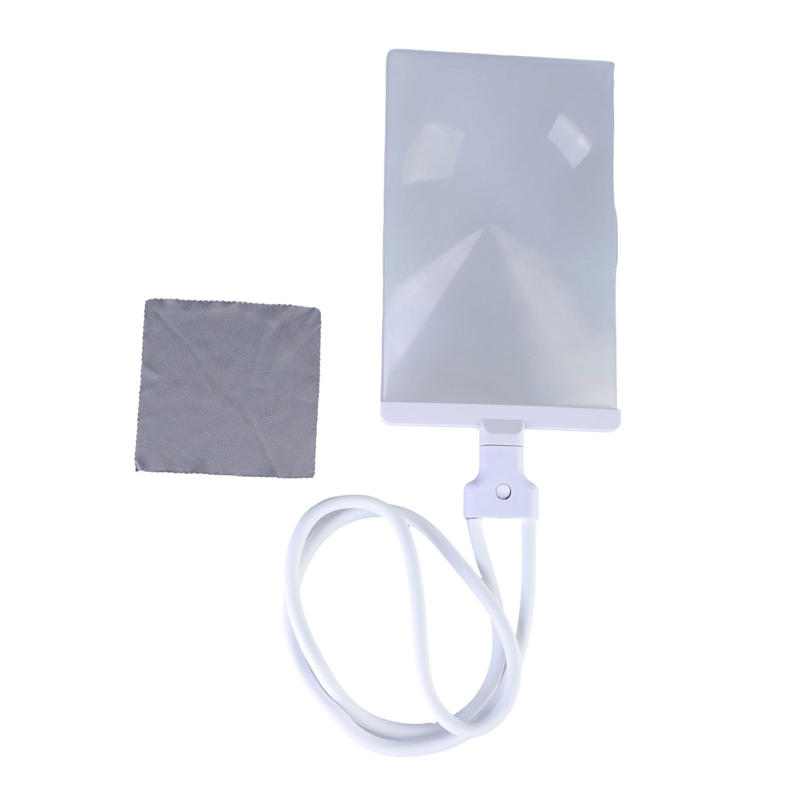 Flexible Tube Hanging Neck Magnifier Glass Suitable for Reading & Maintenance Lightweight Elderly Reading Tasks Flexible Tube Magnifier