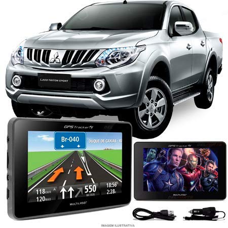 Navegador Gps Automotivo MITSUBISHI L200 TRITON SPORT Tela 4,3 Touch Voz C/TV FM Oferta