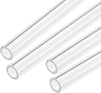 Vista 16 de MECCANIXITY Tubo Redondo Rígido Transparente de Acrílico 6mm (1/4") ID 8mm (5/16") OD 356mm para Lámparas y Linternas, Sistema de Refrigeración por