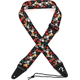 Fender Ugly Christmas Sweater Strap Reindeer · Sangle guitare/basse - Les Beatles, Paul McCartney, John Lennon, RIngo Starr, George Harrison