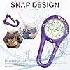 WUIOWPPIC Clip On Carabiner Watch Pocket FOB Watches Luminous Nurses Fob Watch Dial Quartz Watch Paramedic Accessorie Portable Carabiner Watches for Nurse Doctor Outdoor Workers, Unisex #2