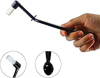 Vista 2 de Limpiador de cepillos para máquina de café, cepillo de nailon para máquina de café expreso, herramienta de limpieza de café con cuchara