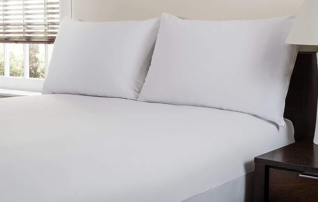 Breathable Waterproof 100% Brushed Cotton Zipped pillow protector, Pair