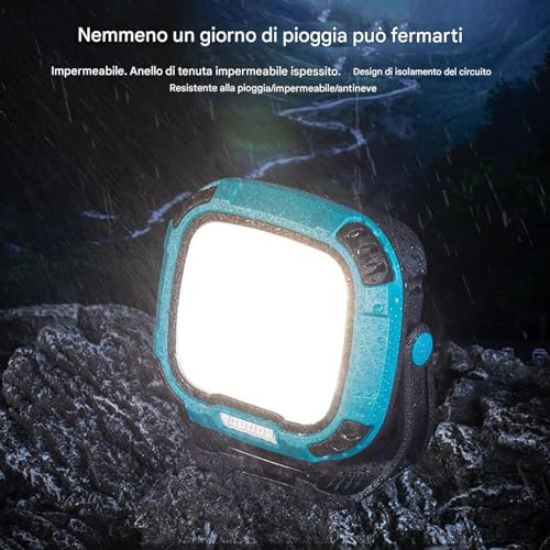 Lampe de travail portable avec aimant et haute luminosité USB imperméable - 3