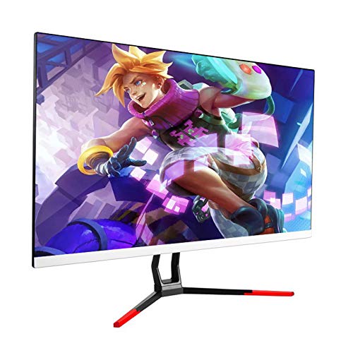 Monitor for Juegos HD IPS Ultrafino de 27 Pulgadas y 1080p, 75 Hz, 1920 × 1080, Respuesta de 2 ms, 1, VGA*1, Audio*1, for Oficina en casa/140 (Color : Snowy White, Size : 27 Inch Straight Screen)