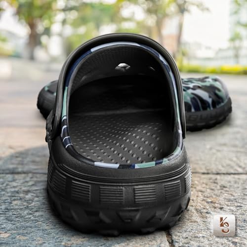 Image of KEMISANT Cushioned Clogs Mules for Men Garden Beach Water Fun-Lightweight | EVA Cushioned Footbed| Arch Support | Slip-resistant | Unisex