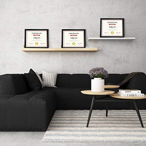 Giftgarden 7 Pack 8.5X11 Picture Frame Black, Award Certificate Diploma Document Bulk 8.5 X 11 Frames For Wall Or Tabletop Display #TOP2