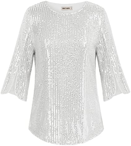 Xmrtxx Camicia Lino Donna Blusa Elegante Scollo A V Camicie Donna