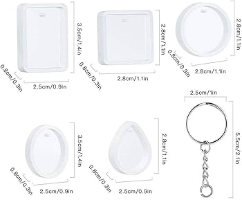 Filigran Kit Stampi Silicone Per Resina (140 Pz) | Gioielli Fai Da Te, Orecchini, Ciondoli, Portachiavi + Accessori