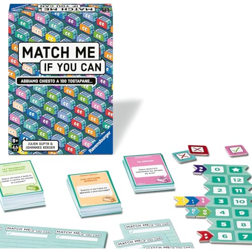 Ravensburger - Match Me If You Can | Jeux de société 8 Ans ou Plus | 3 à 8 Joueurs | Offrez Un Cadeau à Un Enfant de 8 Ans | Jeux de société pour Adultes | 15 à 30 Minutes | Idées Cadeaux
