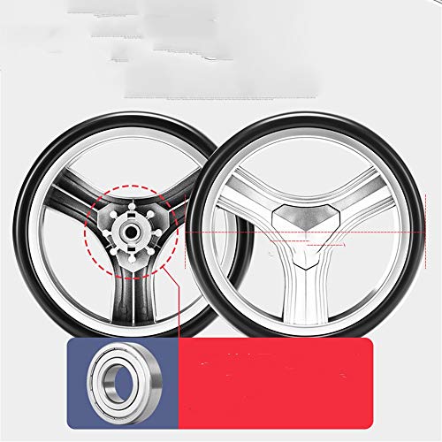 YLiansong-home Stabiler Einkaufstrolley, Wasserdicht Shopping Trolley Oxford Cloth Reflektierende Streifen… – Bild 7