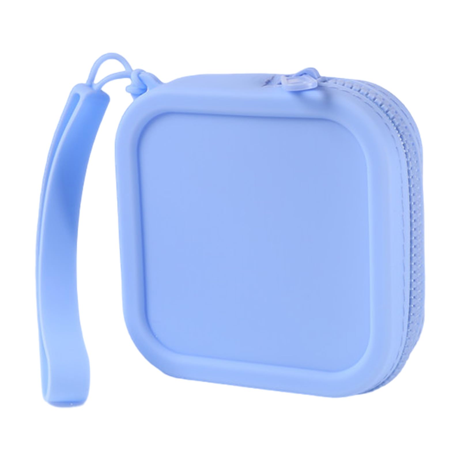 QUEENYARD Small Silicone Purse Bag,Small Square Silicone Purse Coin Bag Wallet Cosmetic Charging Cable Storage Case For Women Student