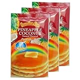 Hawaiian Sun Pineapple Coconut Pancake Mix 6-ounce (Pack of 3)