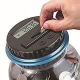 Banco De Monedas De Conteo Digital, Material Abs, Más Difícil De Romper Que Las Cajas De Dinero De Vidrio O Cerámica.pantalla Lcd Clara Ayuda A Contar Sus Monedas, Muestra Precisa El Total De Cada Depósito.alimentado Por Una Batería De 2 * Aaa (No Incluido).