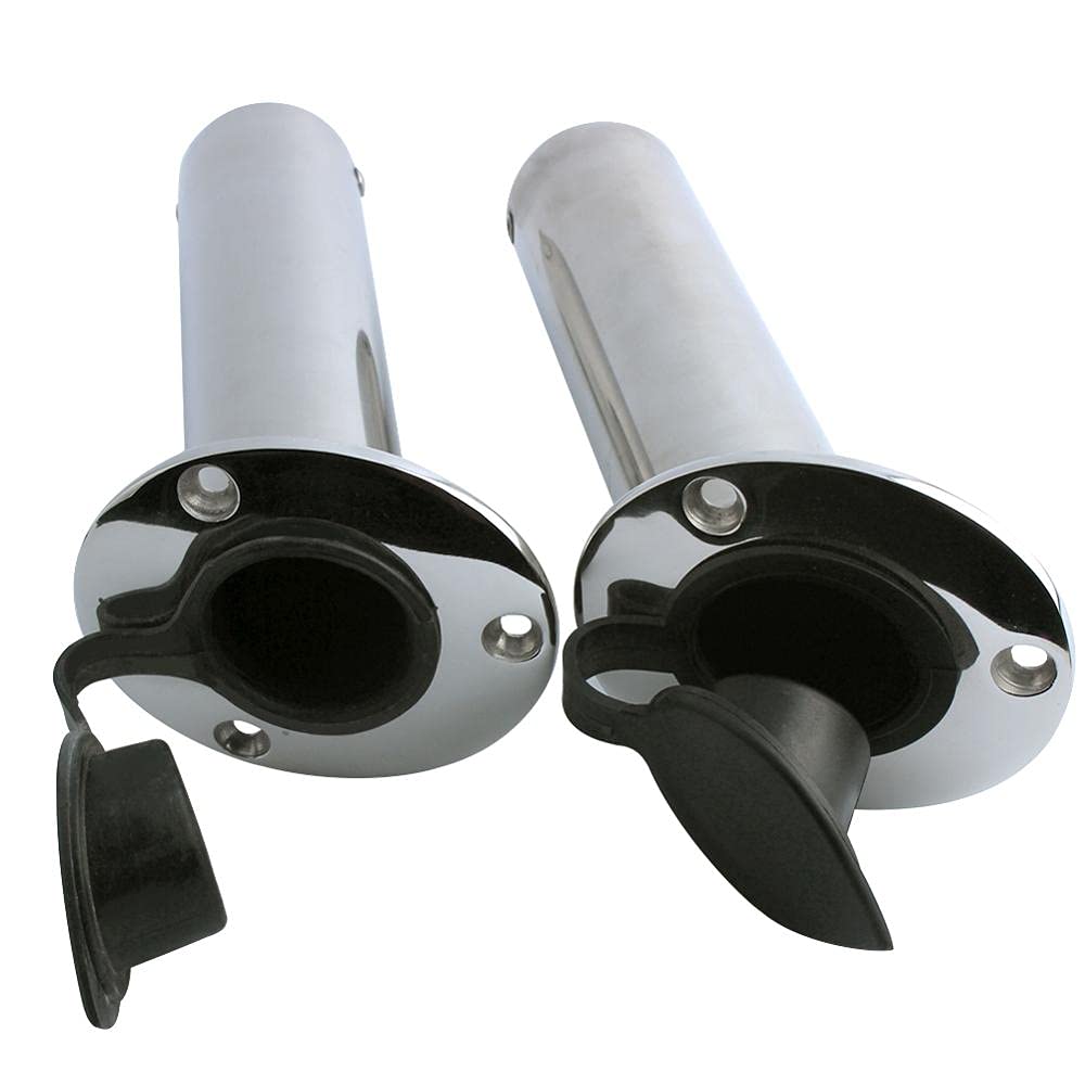 Supporto for canna da pesca in fusione for barca da incasso 2 pezzi, accessori for staffa di stoccaggio for asta marina in acciaio inossidabile 316.(90 degrees)