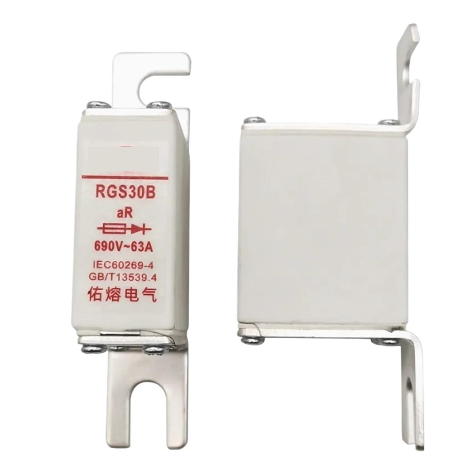 Fusible RGS30B 690V cylindrique 50A 100A 125A cartouche protection surtension