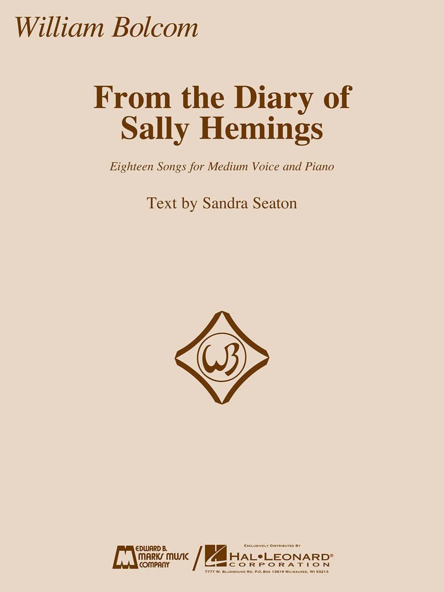 From the Diary of Sally Hemings: Medium Voice and Piano