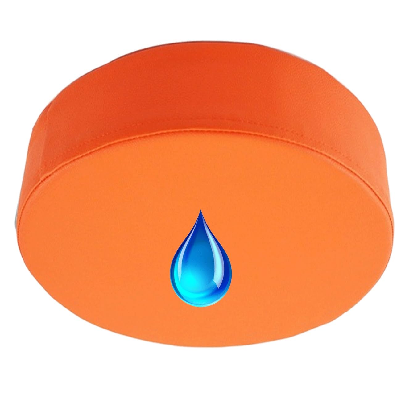 SDNAM Patio Waterproof Chair Seat Pad Comfortable Memory Foam Pad Round Outdoor Slip Chair Seat Cushion Thickened Leather Replacement Pad for Patio Furniture Home Garden(G16,1pc 40X40X5cm)