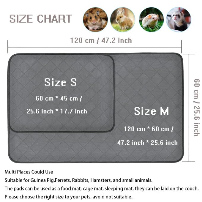 LeerKing Washable Pee Pads for Dogs 2 Pack Puppy Reusable Dog Training Pads Super Absorbent Waterproof Dog Mat Pee Pads for Home Car - Image 3