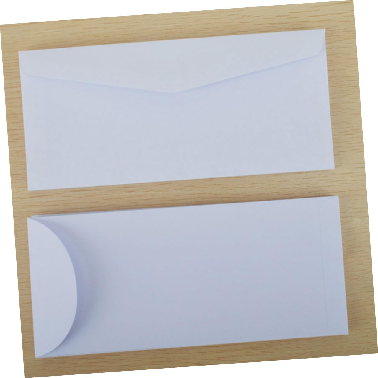 VILLCASE 5 Set Busta Bianca Buste Vuote Documento Pacchetto Adesivo Adesivi Per Vuoto Piccole Buste Riutilizzabile Pacchi Note Organizzatore Postali Poli Carta 40 Pezzi * 5