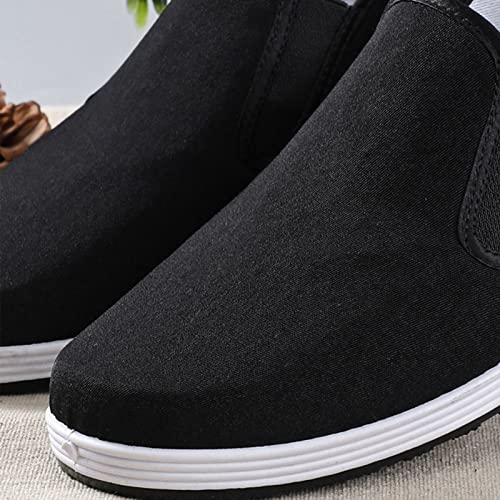 Chinese Tai Chi Shoes, Men's Slip-On Chinese Traditional Old Breathable Beijing Shoes, Anti-Slip Fashion Kung Fu Tai Chi Rubber Sole Martial Arts Shoe, for Both Indoor and Outdoor Use3