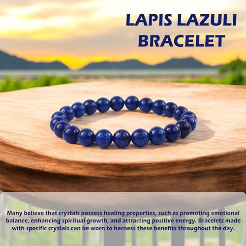 Image of Certified Crystal Bracelet | 8mm Beads | Stretchable Healing Bracelet | Bracelets for Men and Women |