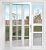 Armor Flex Air Tight Aluminum Frame Low-E Patio Pet Doors - High Tech Pet - Dog Door - Cat Door for Sliding Glass Patio Door Installation - Large Pet - Regular Sliding Glass Door Height - AF1-SRE-L