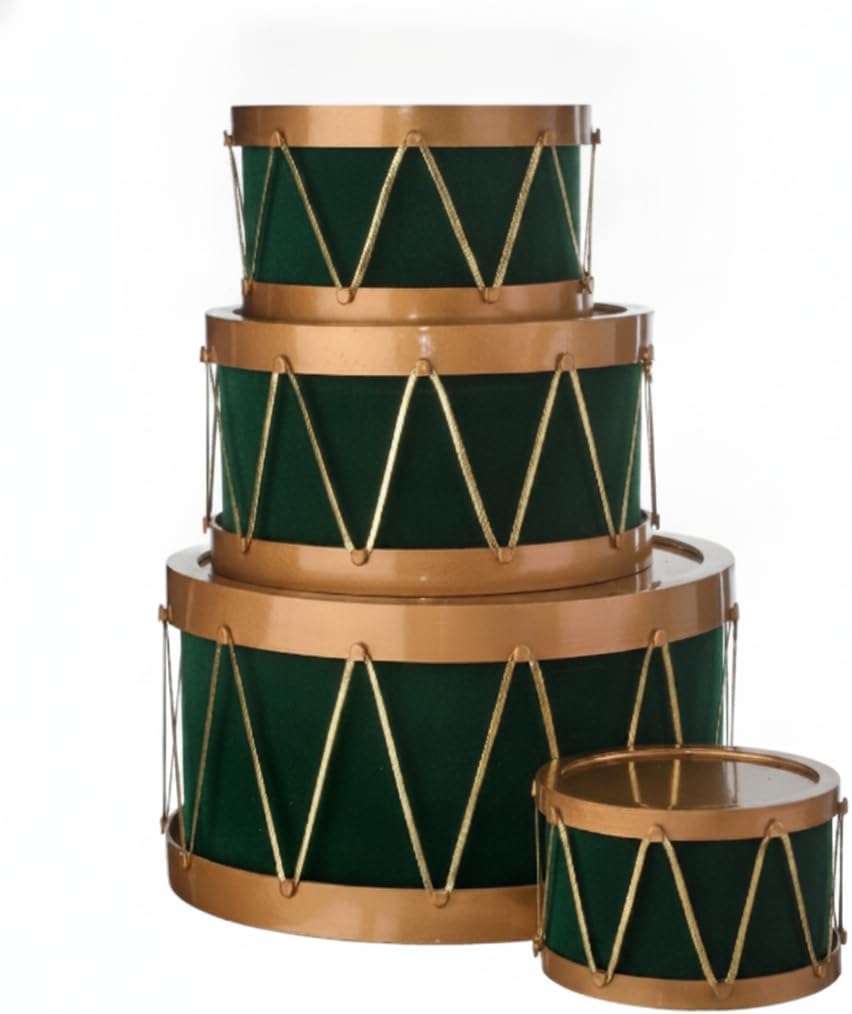 Regency International VP Flocked Drum with Rope Container (Red) image 5