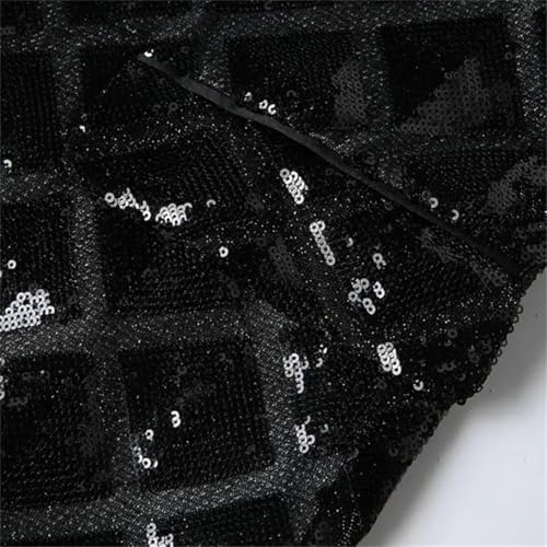 Men's Wedding Tuxedo Jacket Glitter Shiny Pattern One Button Blazer For Banquet2