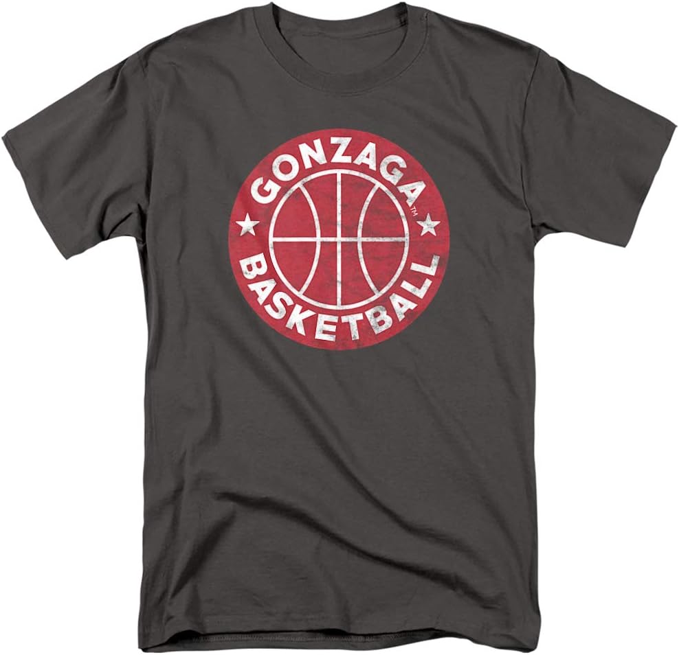 Gonzaga University Official Basketball Circle Unisex Adult T Shirt