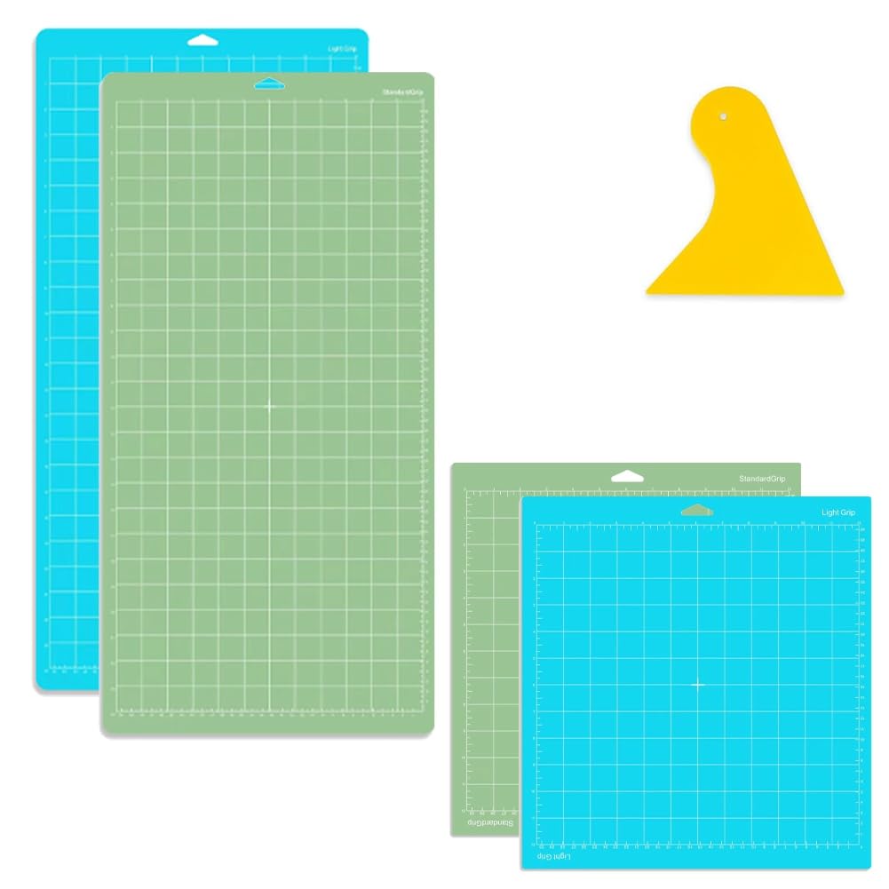 Maty do cięcia, 4 sztuki, maty do cięcia 12 x 12 i 12 x 24, maty do cięcia winylu (standardowy uchwyt, lżejszy)