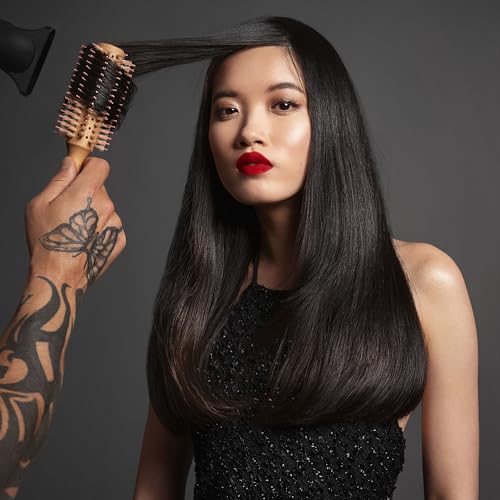 Fromm Mission Sleek 1.25" Vented Round Boar Brush for Smooth, Lustrous Blowouts Even on Frizz-Prone Hair Wooden Hairbrush with Natural Boar for Anti-static Styling, Smoothing, Straightening and Shine by Fromm - Image 2