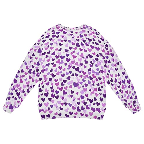 Wudan Purple Hearts Day Purple Hearts Kids Girls Hooded Sweatshirt Fleece Kids Hoodies Boys2