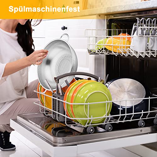 Foto von Homikit 28cm Sieb, Edelstahl Küchensieb Nudelsieb mit Griffen