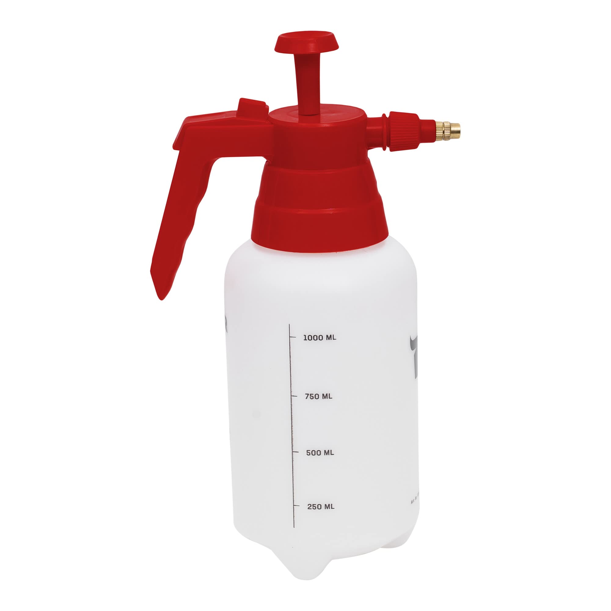 STIER Pumpsprühflasche für Reiniger oder Wasser, 1 L, verstellbare Messingdüse, unbeschriftet, leer, leicht befüllbar