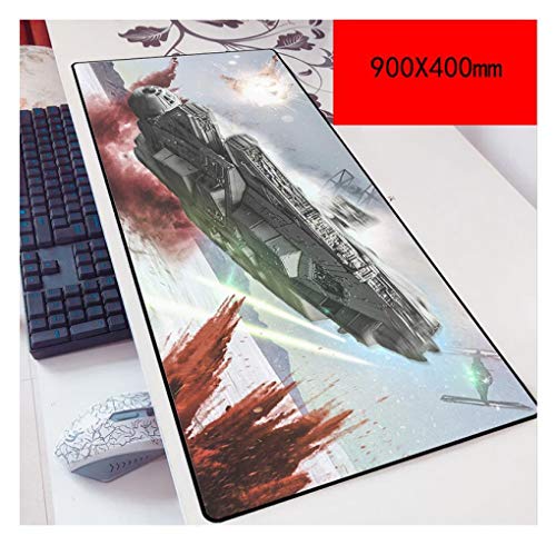 Star Wars 900X400Mm, Tapis De Souris De Jeu Ultra-Précis Et Rapides avec Une Base De 3Mm D'Épaisseur, pour Ordinateurs Portables, S