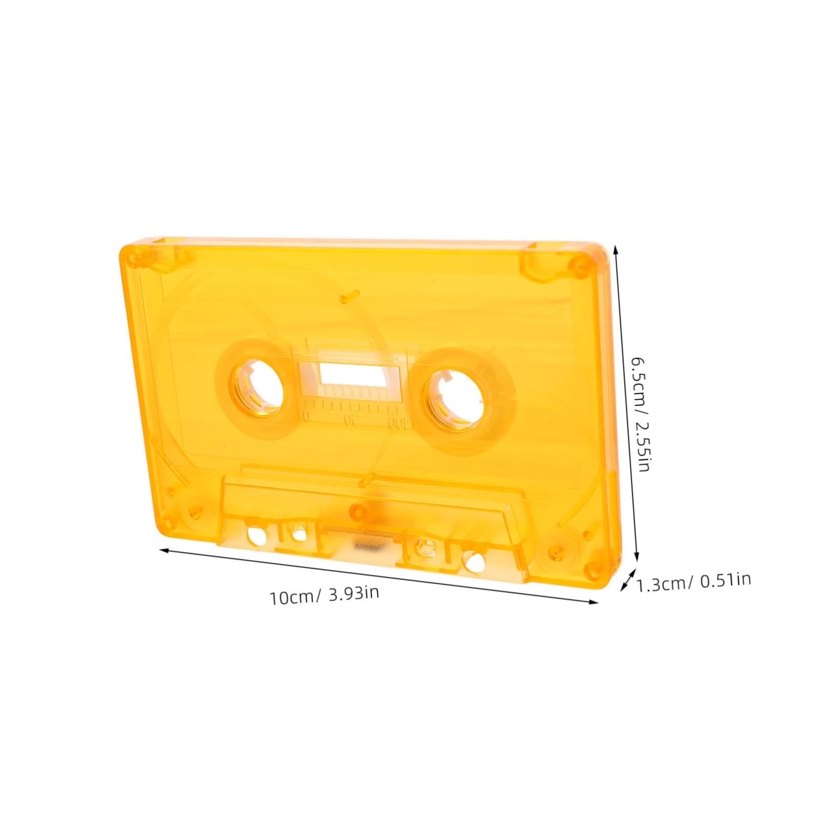 BUTIFULSIC 2pcs Vintage Clear Plastic Storage Cases for Blank Audio Cassettes Organization and Safe Supplies Storage and User Friendly Design