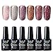 Produktbild Belen UV Nagellack Kit Sommer Kollektion, Farblack Nagelstudio Maniküre Gellack 10ml, Nagellack 6stück, Gel Nail Polish Set001