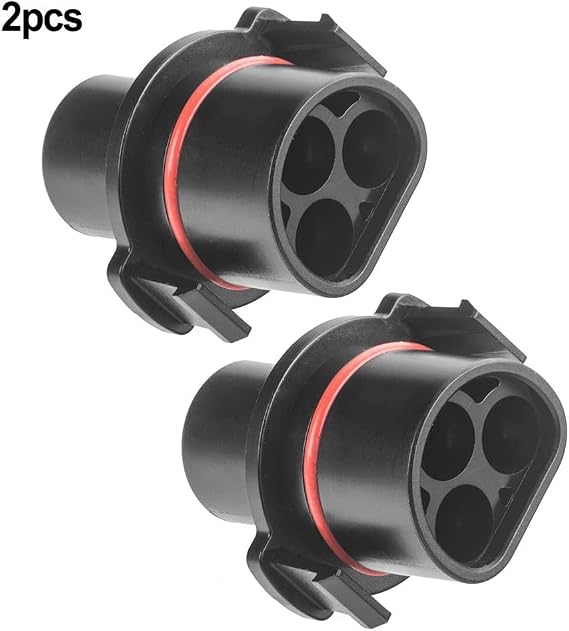 2-Pack LY01 to BC01 Adapter Deye Inverter to Betteri Power Station, ABS Solar Battery Connector, Black