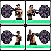 QEIFEII 2025 Music Boxing Machine with Boxing Gloves, Smart Bluetooth Boxing Trainer, Boxing Wall Mount Machine for Adults Kids, Electronic Boxing Target Fitness for Home Office Gym (Round)