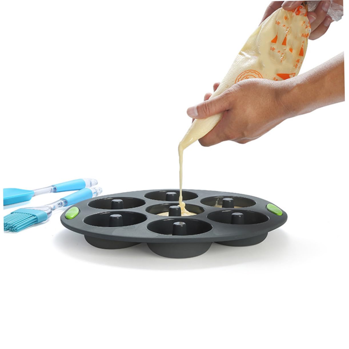 Set de Moules à Gâteau en Silicone 5 Pièces pour Pâtisserie
