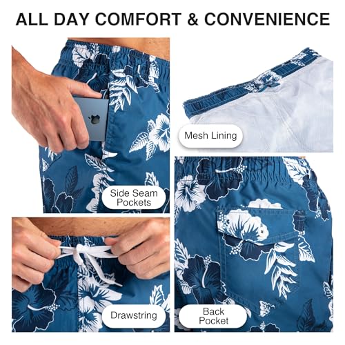 Image of Kanu Surf Men's Big Viper Extended Size Stripe Swim Trunk