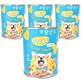 MOOCHIE Healthy Growth Wet Puppy Food - Chicken & Beef Liver - Grain Free - No Artificial Flavors or Preservatives - 4 × 14.10 oz cans