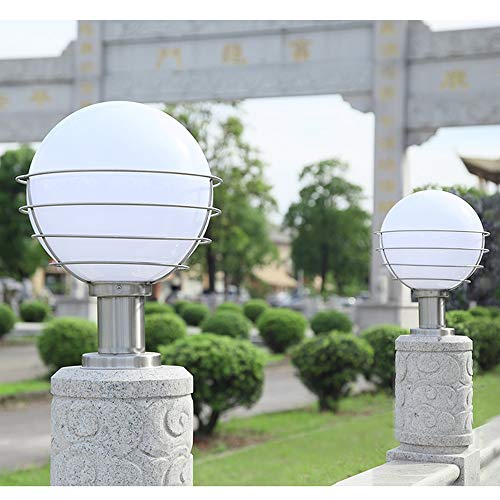 Luces LED de columna de jardín impermeables con acero inoxidable y soporte E27 estable 5
