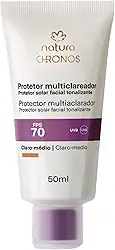 Natura Protetor Multiclareador FPS 70 Chronos Claro Médio Derma